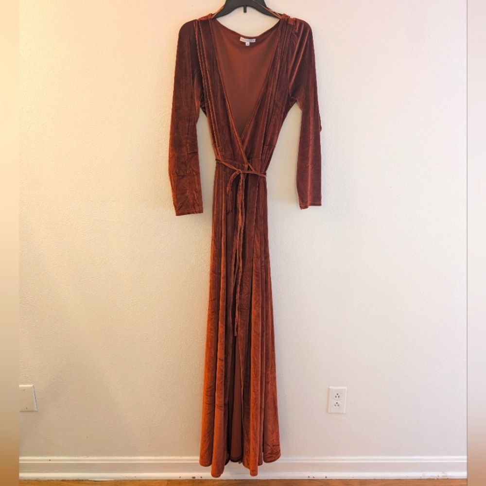 Baltic Born Esmeralda Wrap Dress in Rust 2XL
